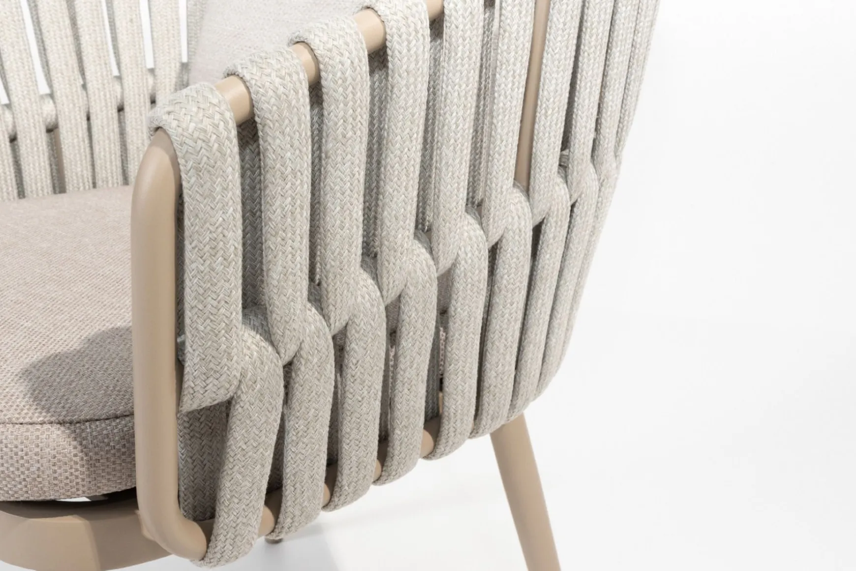 Taste Eva/Prado Deens ovale 6-persoons tuinset 240x105 cm. - Latte