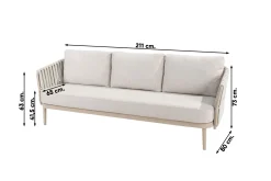 Taste Eva stoel-bank loungeset 3-delig