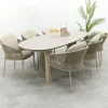 Taste Florence/Denia 6-persoons organische tuinset 240x105 cm. - Latte