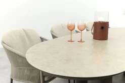 Taste Florence/Denia 6-persoons organische tuinset 240x105 cm. - Terre