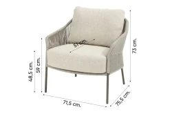 Taste Florence/Donato ronde low dining tuinset - Terre