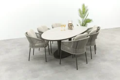 Taste Florence/Lecce organische tuinset voor 6 personen 240x120 cm. - Terre