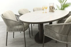 Taste Florence/Lecce organische tuinset voor 6 personen 240x120 cm. - Terre