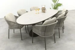 Taste Florence/Lecce organische tuinset voor 6 personen 240x120 cm. - Terre