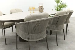 Taste Florence/Lecce organische tuinset voor 6 personen 240x120 cm. - Terre