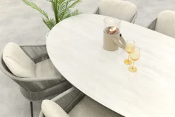 Taste Florence/Lecce organische tuinset voor 6 personen 240x120 cm. - Terre