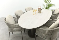 Taste Florence/Lecce organische tuinset voor 6 personen 240x120 cm. - Terre