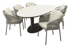 Taste Florence/Lecce organische tuinset voor 6 personen 240x120 cm. - Terre