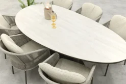 Taste Florence/Lecce organische tuinset voor 6 personen 240x120 cm. - Terre