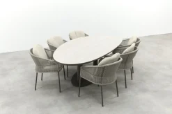 Taste Florence/Lecce organische tuinset voor 6 personen 240x120 cm. - Terre