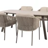 Taste Florence/Manolo 4-persoons Deens ovale tuinset 180x95 cm. - Terre