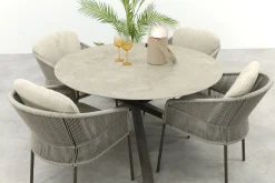 Taste Florence/Prado 4-persoons ronde dining tuinset Ø130 cm. - Terre