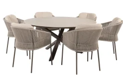 Taste Florence/Prado 6-persoons ronde dining tuinset Ø160 cm. - Terre