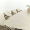 Taste FLorence/Prado 8-persoons Deens ovale dining tuinset 300x110 cm. - Latte