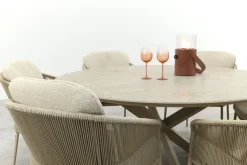 Taste Florence/Prado 6-persoons ronde dining tuinset Ø160 cm. - Latte