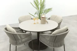 Taste Florence/Rodez ronde 4-persoons tuinset Ø120 cm. - Terre