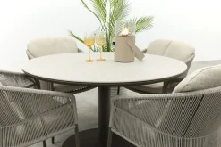 Taste Florence/Rodez ronde 4-persoons tuinset Ø120 cm. - Terre