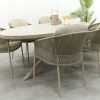 Taste Florence/Ventaro ovale tuinset voor 6 personen 240x115 cm. - Latte