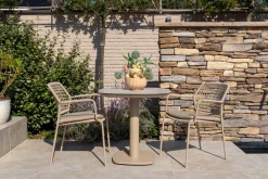 Taste Manolo dining tuintafel 75x75 cm. - Latte