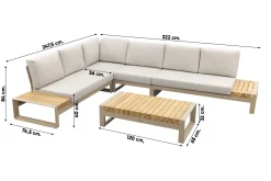 Taste Matisse loungeset - Latte - 5 delig