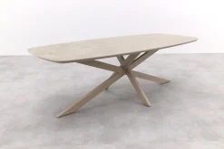 Taste Prado keramische Deens ovale tuintafel 240x105 cm. - Latte