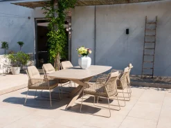Taste Prado keramische Deens ovale tuintafel 240x105 cm. - Latte