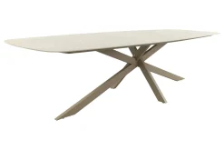 Taste Prado keramische Deens ovale tuintafel 300x110 cm. - Latte