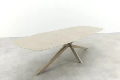 Taste Prado keramische Deens ovale tuintafel 300x110 cm. - Latte