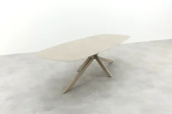 Taste Prado keramische Deens ovale tuintafel 300x110 cm. - Latte