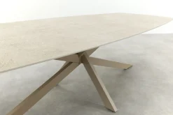 Taste Prado keramische Deens ovale tuintafel 300x110 cm. - Latte