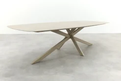 Taste Prado keramische Deens ovale tuintafel 300x110 cm. - Latte