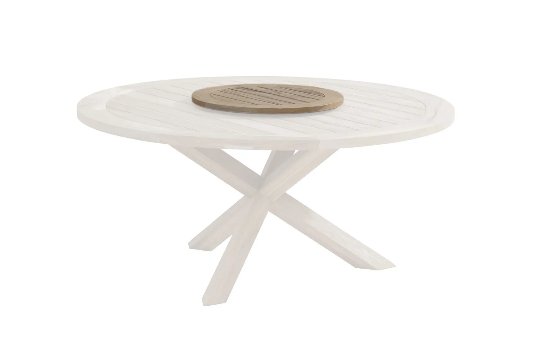 Taste Prado ronde tuintafel Ø160 cm. + draaiplateau - terre