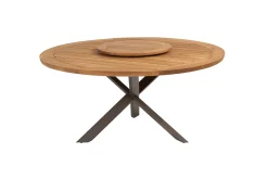 Taste Prado ronde tuintafel Ø160 cm. + draaiplateau - terre