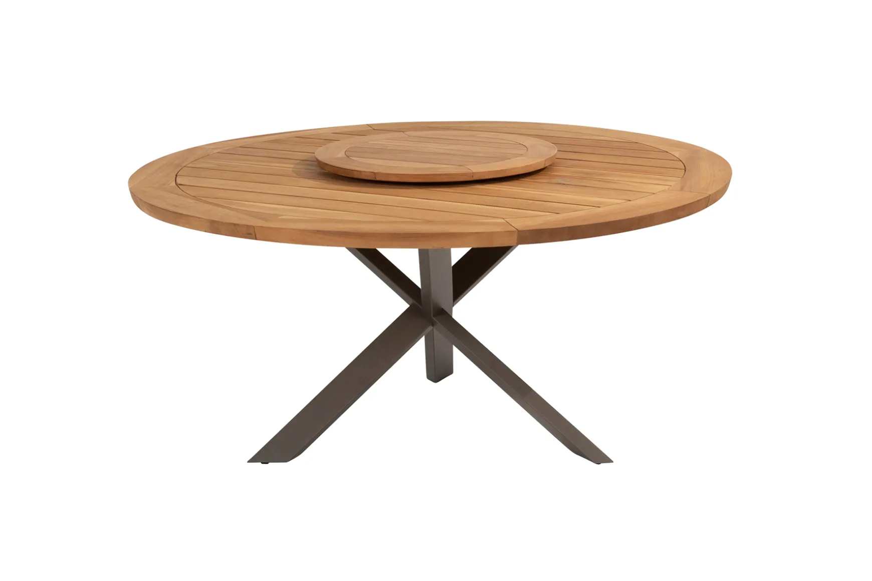Taste Prado ronde tuintafel Ø160 cm. + draaiplateau - terre