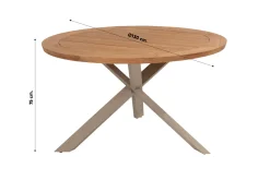 Taste Prado ronde tuintafel Ø130 cm. - latte
