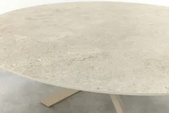 Taste Prado ronde tuintafel keramiek Ø160 cm. - Latte
