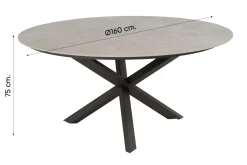 Taste Prado ronde tuintafel keramiek Ø160 cm. - Terre