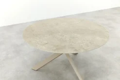 Taste Prado ronde tuintafel keramiek Ø130 cm. - Latte