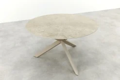 Taste Prado ronde tuintafel keramiek Ø130 cm. - Latte