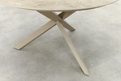 Taste Prado ronde tuintafel keramiek Ø130 cm. - Latte