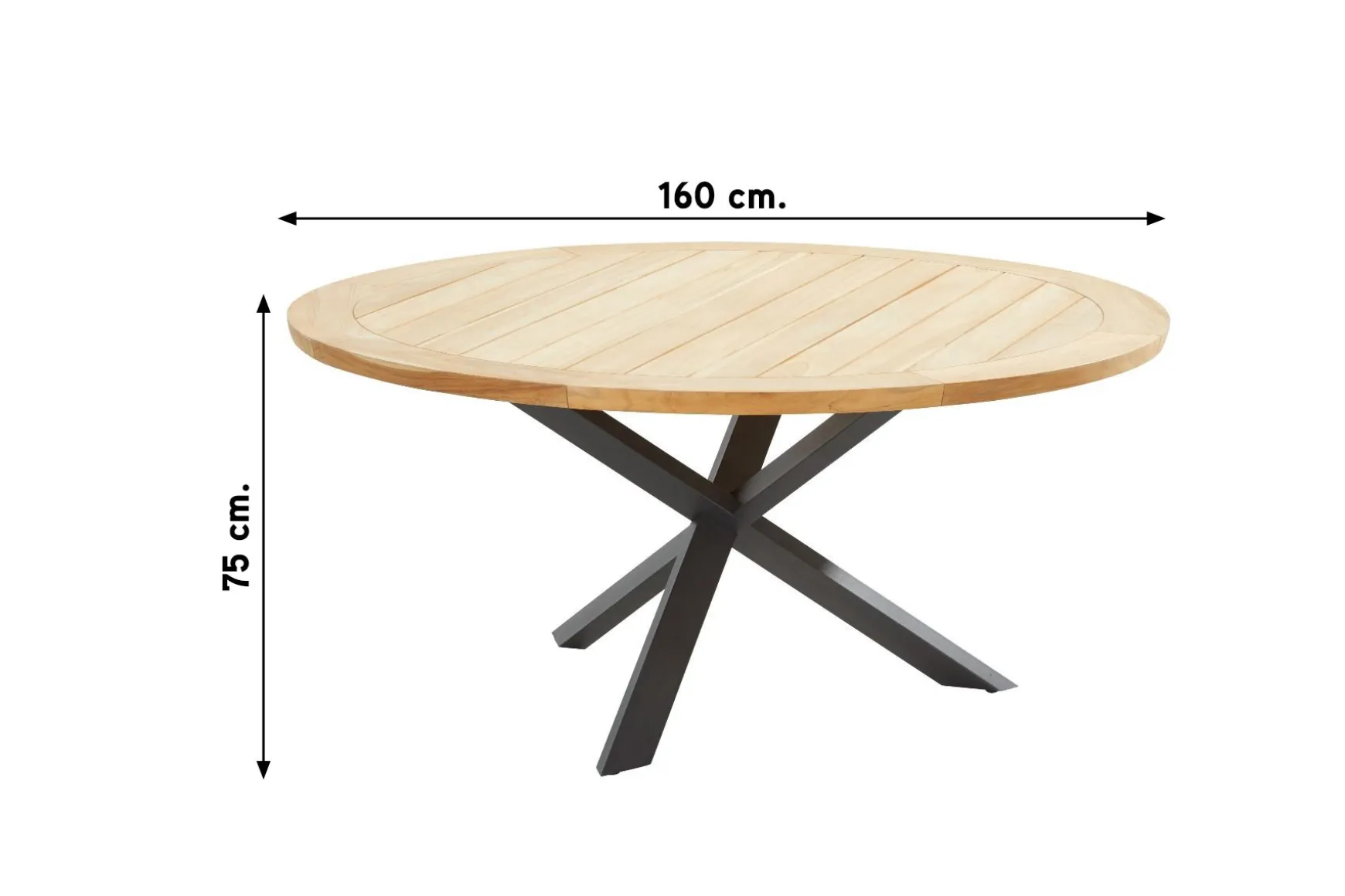 Taste Prado tuintafel - 160 cm. rond