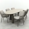 Taste Puglia/Denia 6-persoons organische tuinset 240x105 cm. - Terre