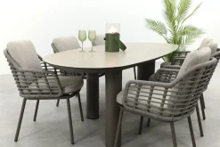 Taste Puglia/Denia 6-persoons organische tuinset 240x105 cm. - Terre