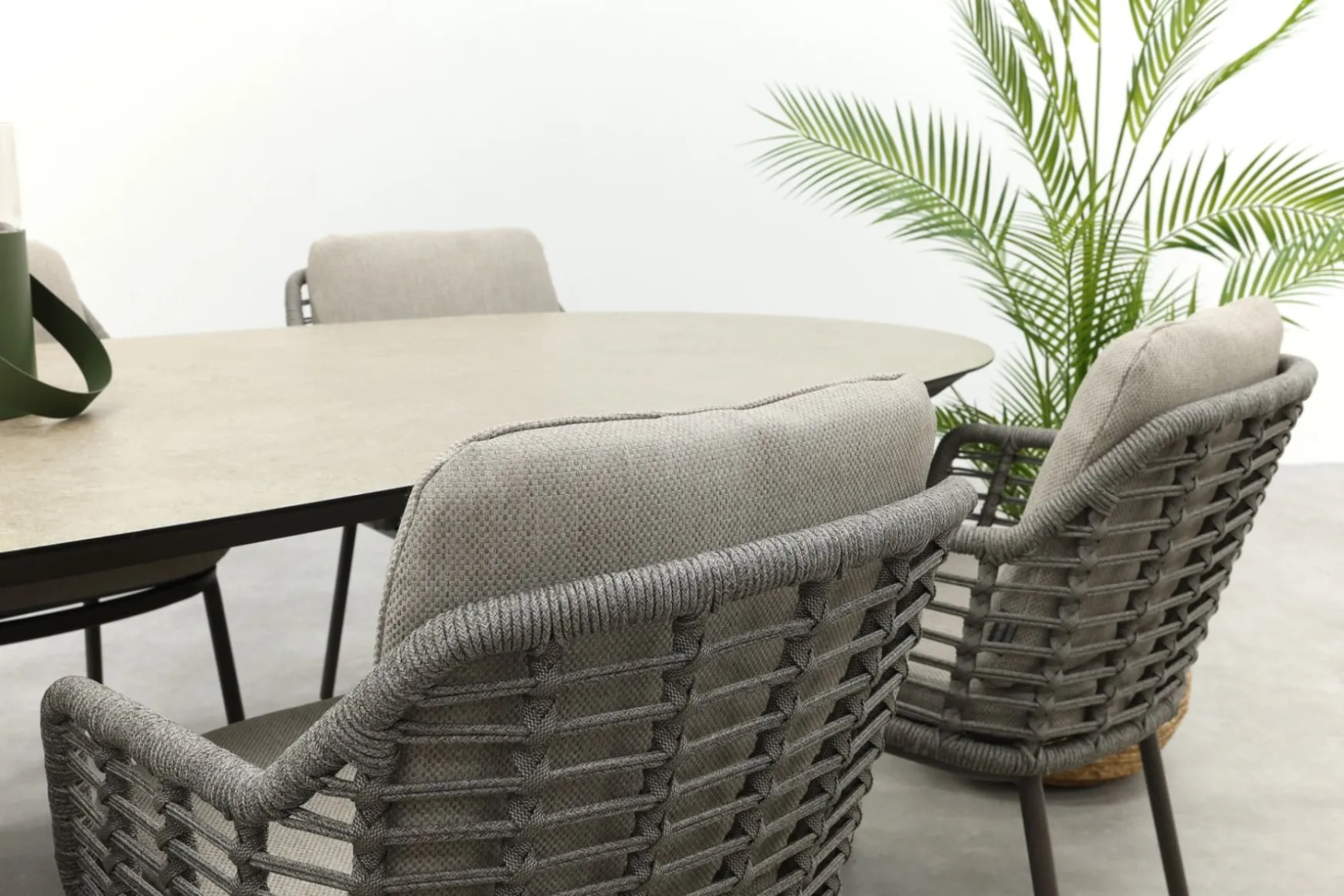 Taste Puglia/Denia 6-persoons organische tuinset 240x105 cm. - Terre