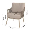 Taste Puglia/Donato low dining tuinset - Ø160 cm.