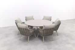 Taste Puglia/Donato low dining tuinset - Ø160 cm.
