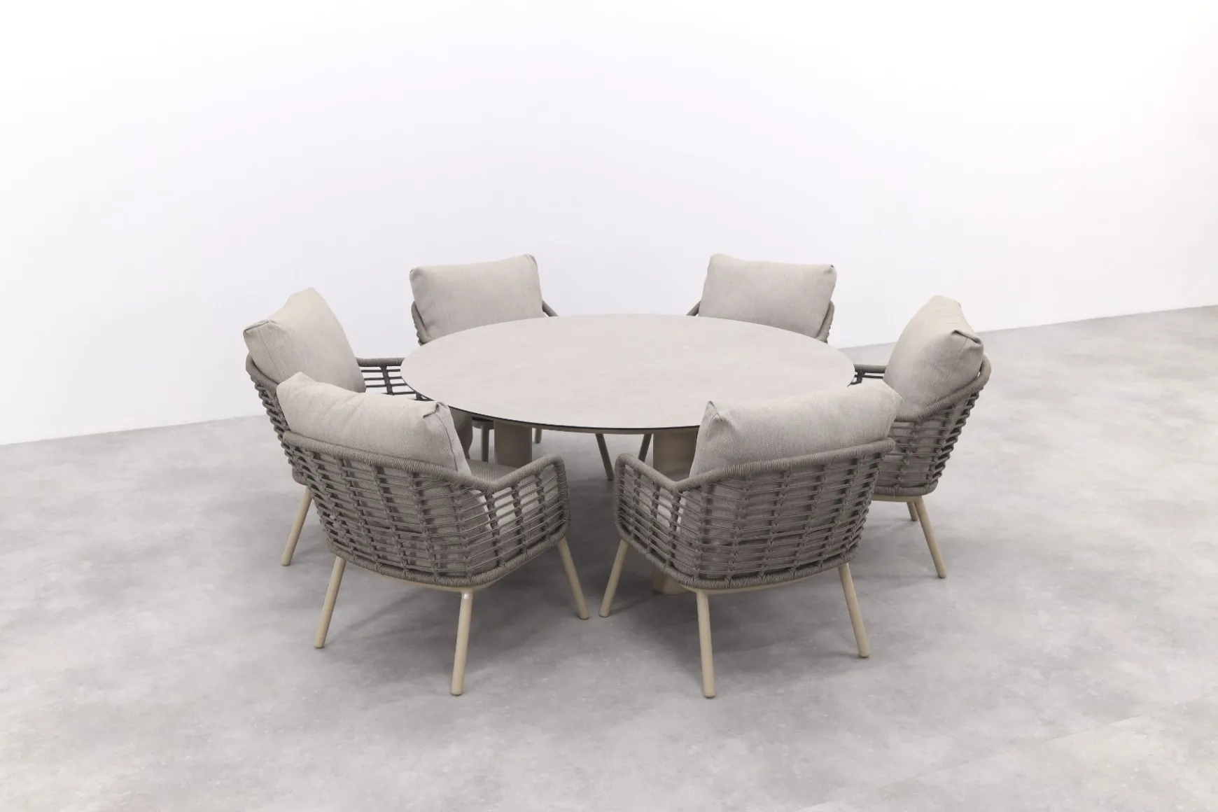Taste Puglia/Donato low dining tuinset - Ø160 cm.