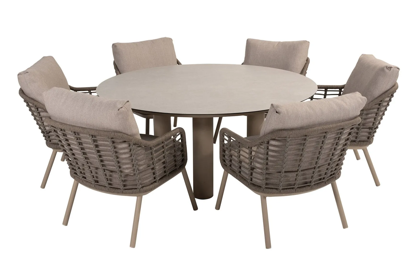 Taste Puglia/Donato low dining tuinset - Ø160 cm.
