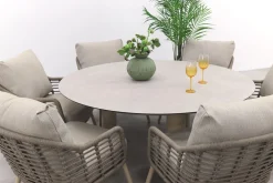 Taste Puglia/Donato low dining tuinset - Ø160 cm.
