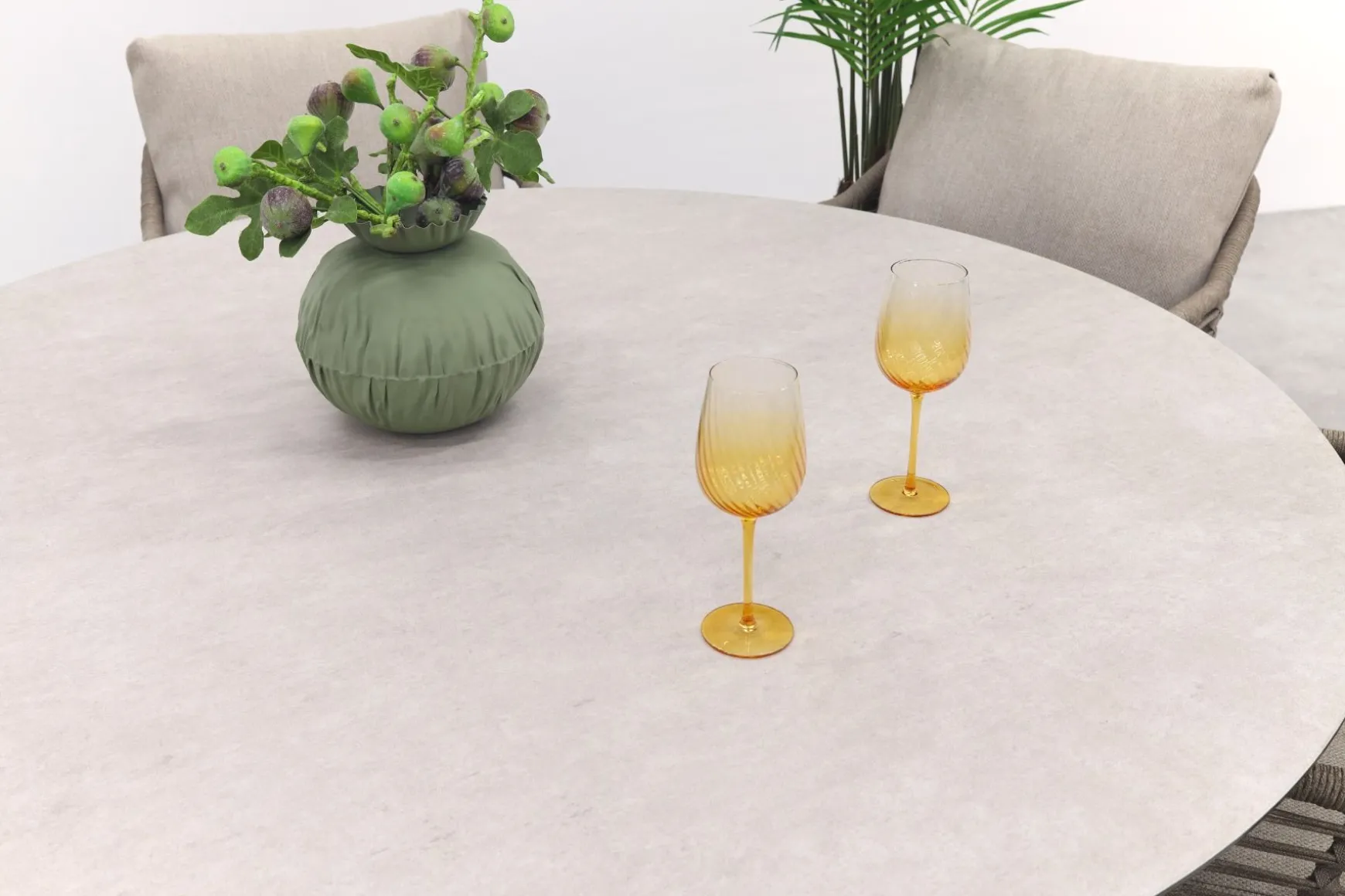 Taste Puglia/Donato low dining tuinset - Ø160 cm.